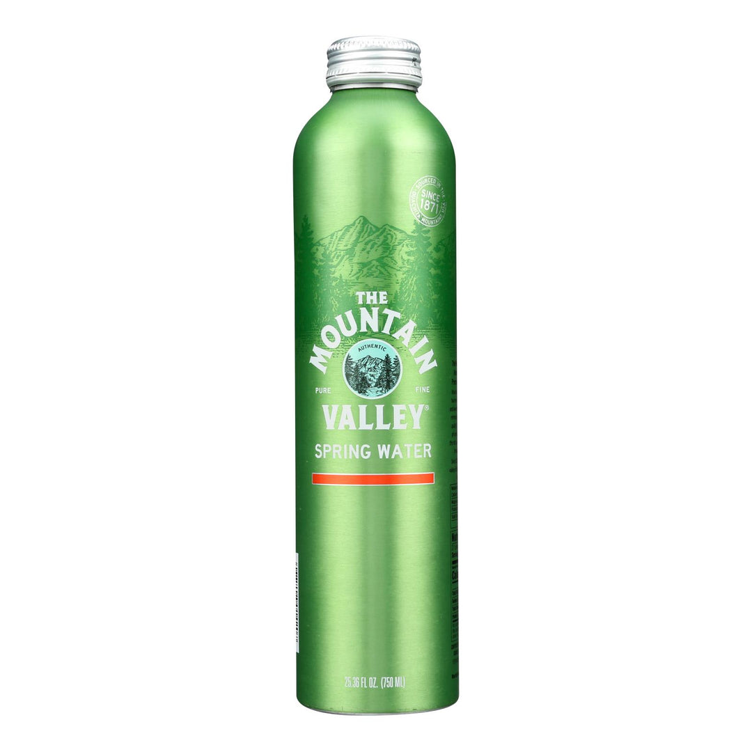 Mountain Valley Spring - Water Spring Alum Bottle - Case Of 12-25.36 Fz - Maras Green